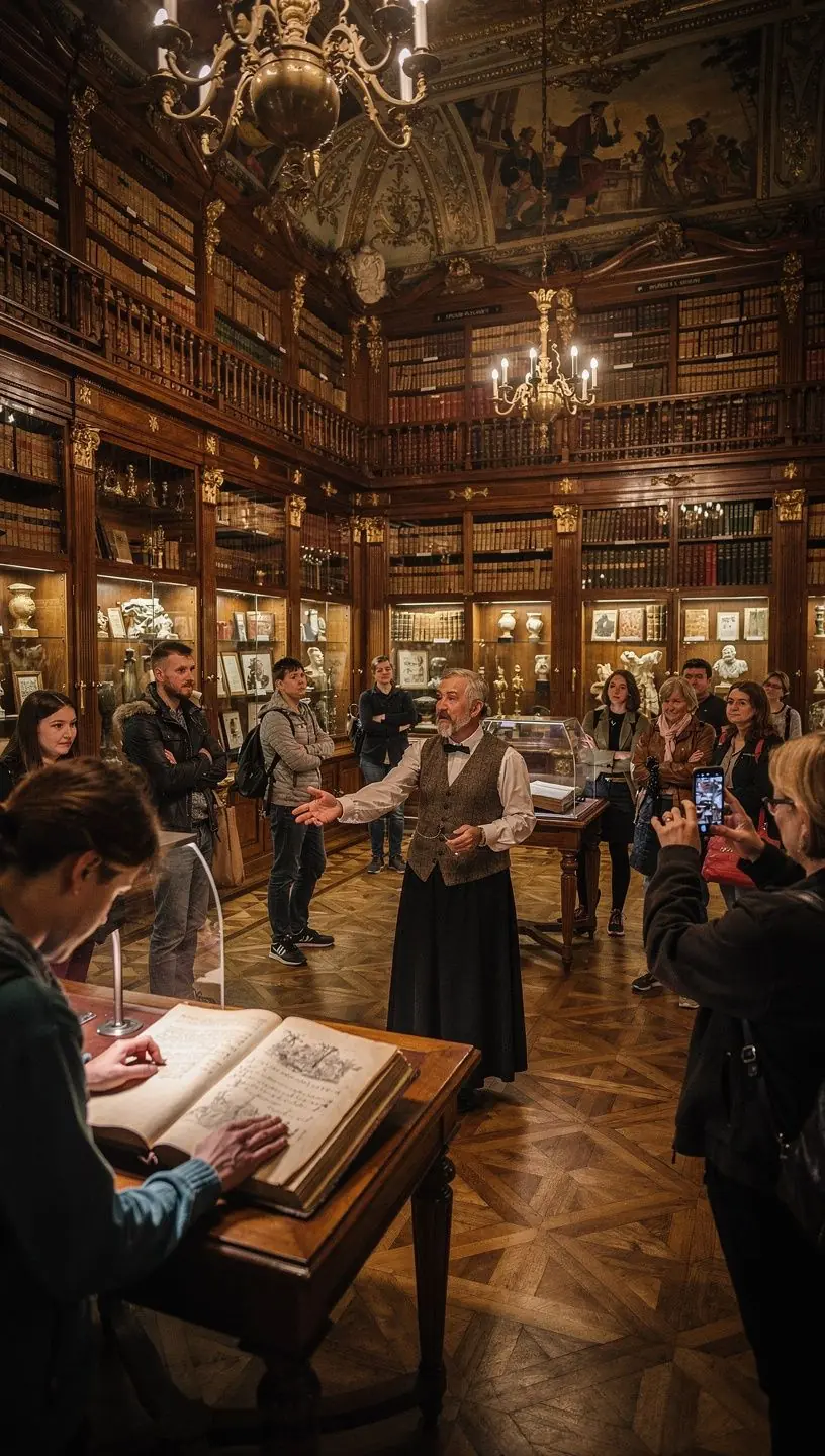 Západ slunce nad středověkým hradem na vrcholu kopce.